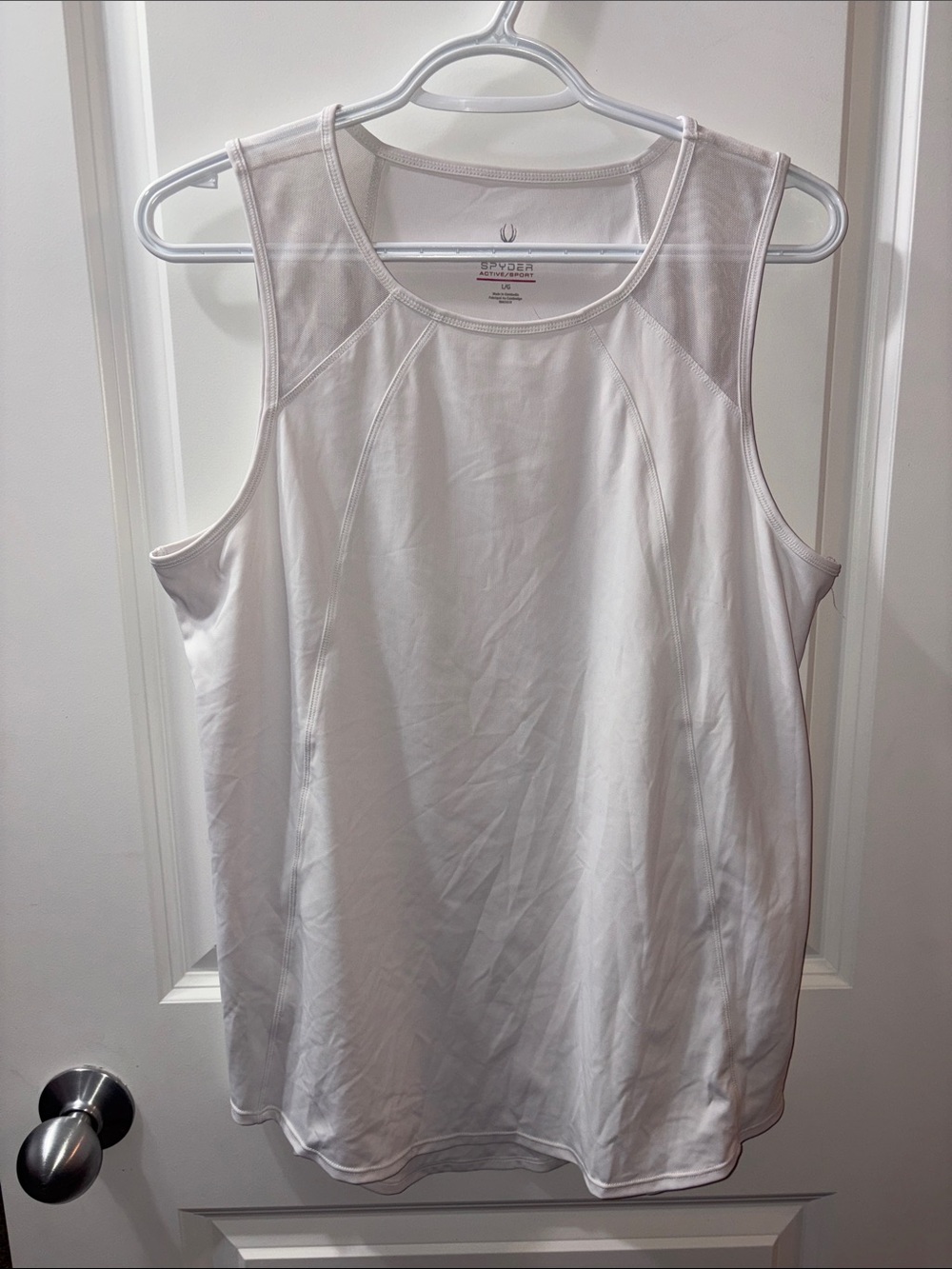 Spyder White Athletic Tank Top